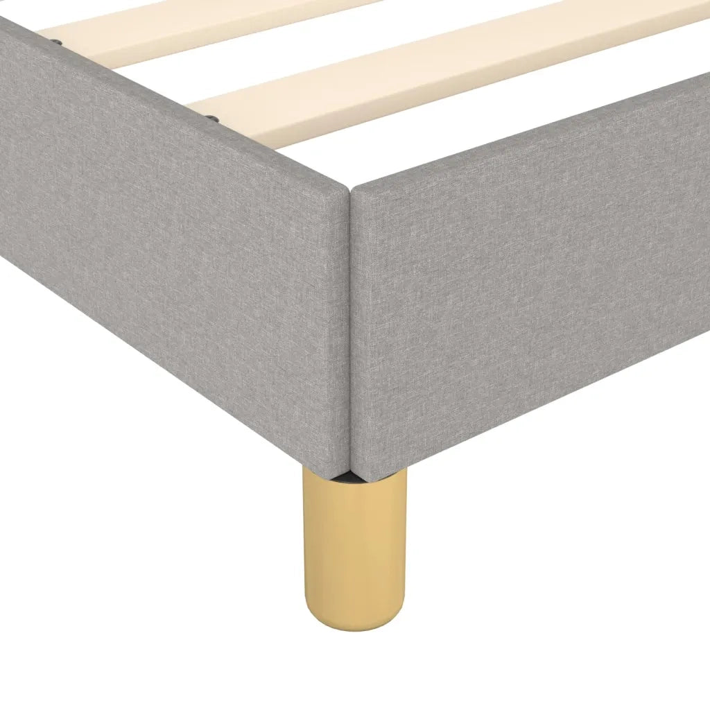 Letto matrimoniale | Letto per adulti | Giroletto senza Materasso Grigio Chiaro 160x200 cm Tessuto