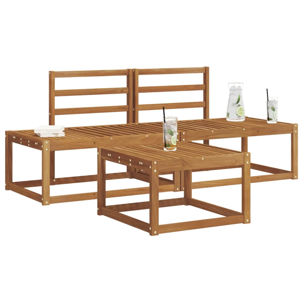 Set di divani da esterno 3 pcs Naturale 3366942