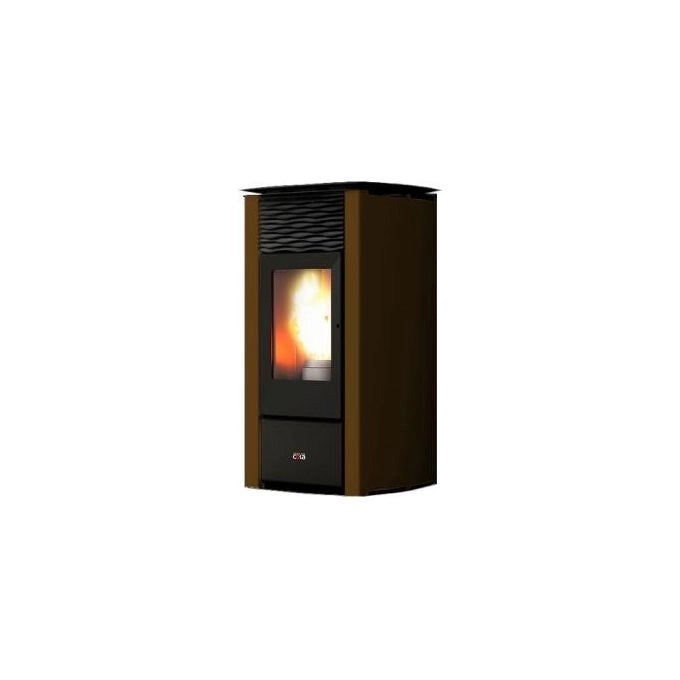 Cola Termo Focus Plus stufa Libera installazione Pellet Nero, Marrone