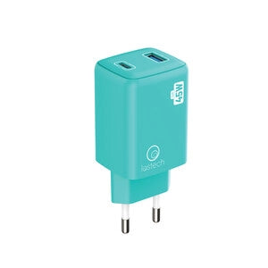CARICATORE GAN 45W BLU USB-C/USB-A CAVO USB-C/USB-C