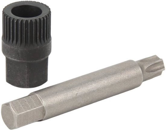 Kit di Mozzetta 75 mm - Chiave Dinamo - Ruota Generatore - 33 Denti - a Denti Spigoliati - Attrezzo Professionale
