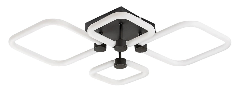 Plafoniera LED Rabalux Sotiris 47W nera dimmerabile telecomando