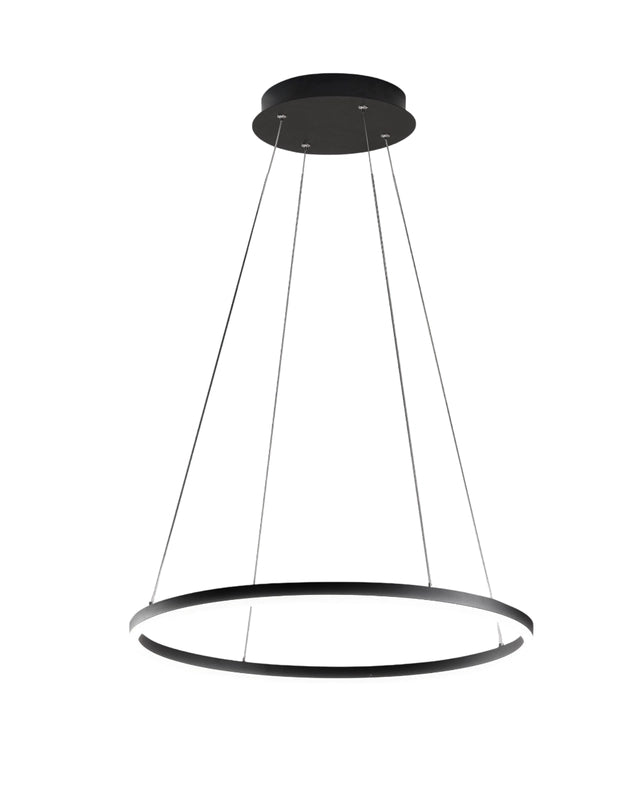 Lampadario a sospensione GIOTTO a led 36W nero 3508-40-101 Fabas Luce