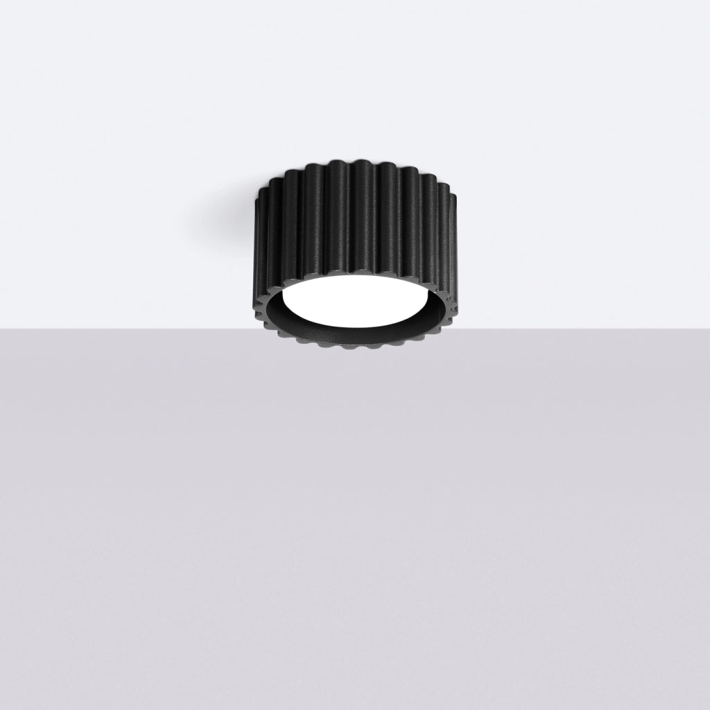 Lampada da soffitto AURA 1 nero Gx53