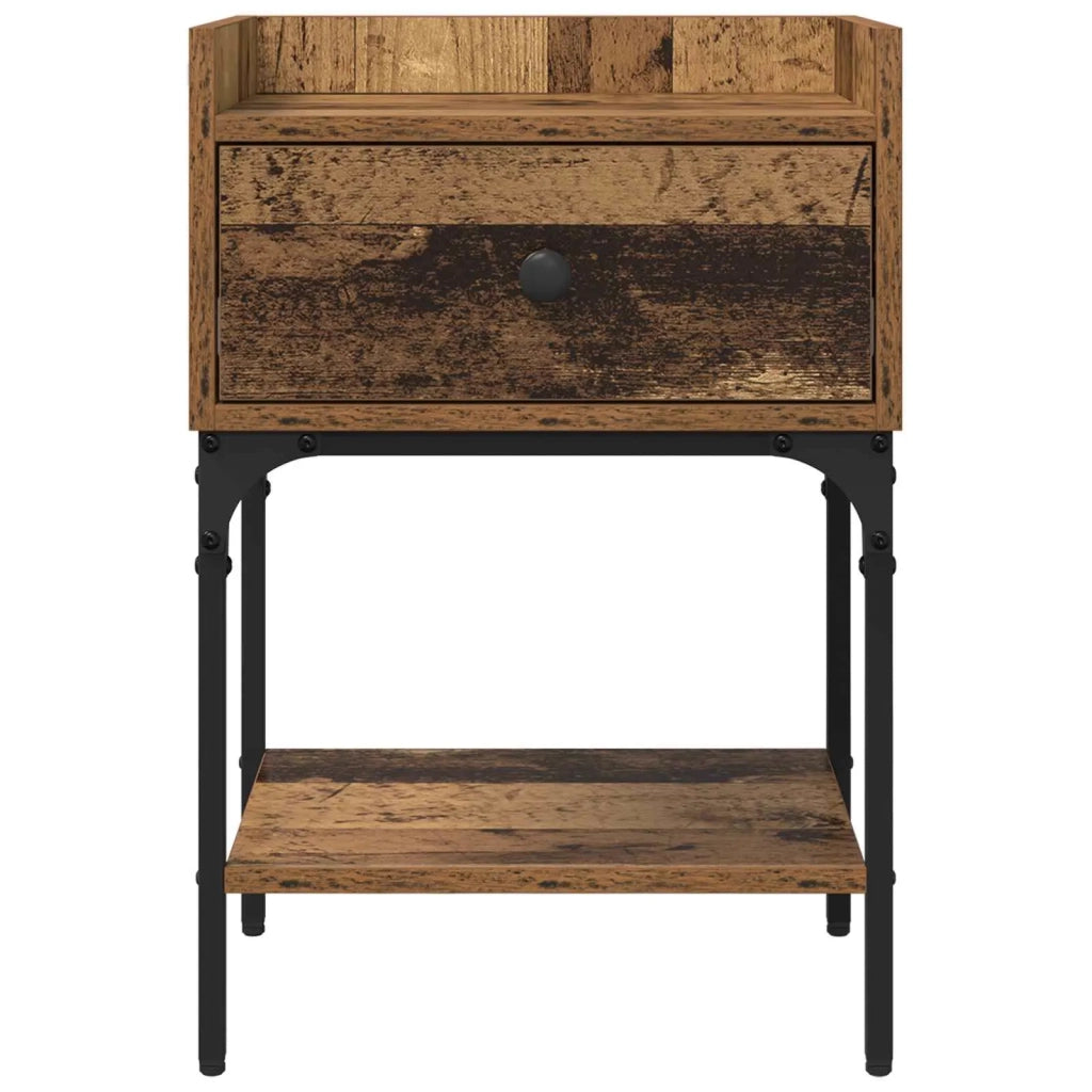 Comodino | Armadio da Notte | Mobiletto da notte Legno vecchio 40 x 29 x 60 cm Legno multistrato
