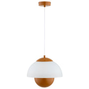 Lampada sospesa minimal marrone/bianca 1xE27 15W SETNA