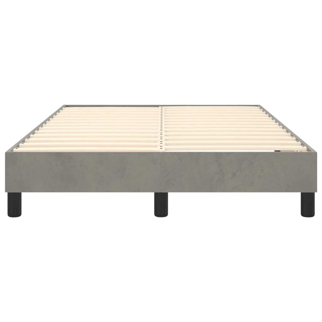 Struttura Letto a Rete a Molle-Giroletto Grigio Chiaro 120x200 cm Velluto 824537