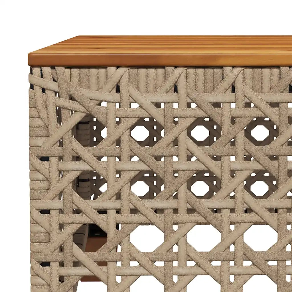 Set Divani da Giardino 7 pz con Cuscini Beige in Polyrattan 3261748