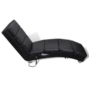 Lettino Massaggiante Nero in Similpelle 240968