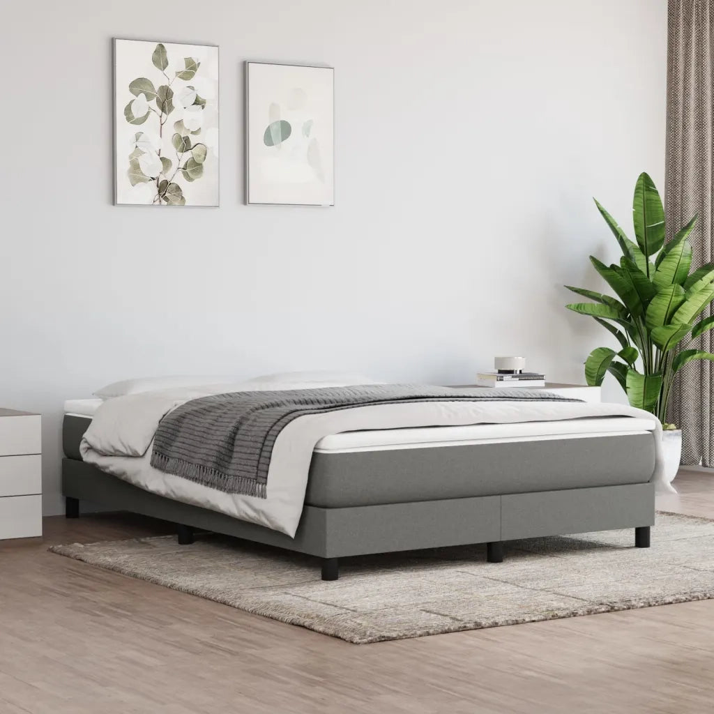 Materasso a Molle Insacchettate Rigidit¨¤ Media Grigio Scuro 140x200x20 cm