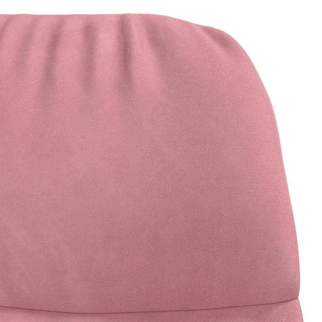 Sedia a Dondolo Rosa in Velluto 4102625