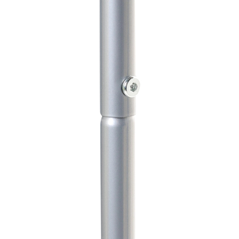 Appendiabiti in acciaio e metallo argento da 160 cm con ripiani e scaffali stile Glamour Industriale