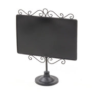 Lavagna metallo nero con supporto cm 35x13,5h41