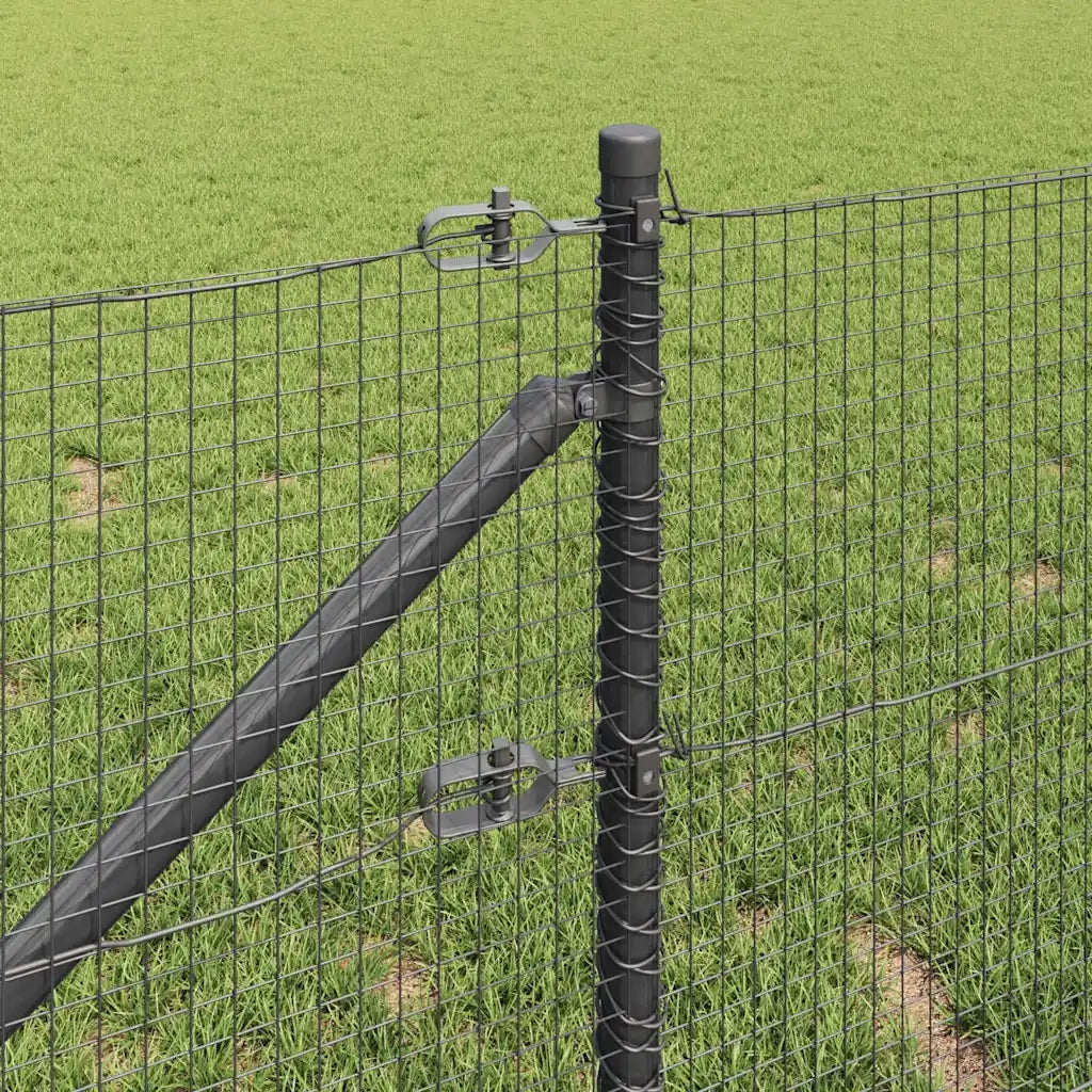 Recinzione da Giardino | Recinzione in rete saldata con punte Acciaio e PVC Grigio Rete