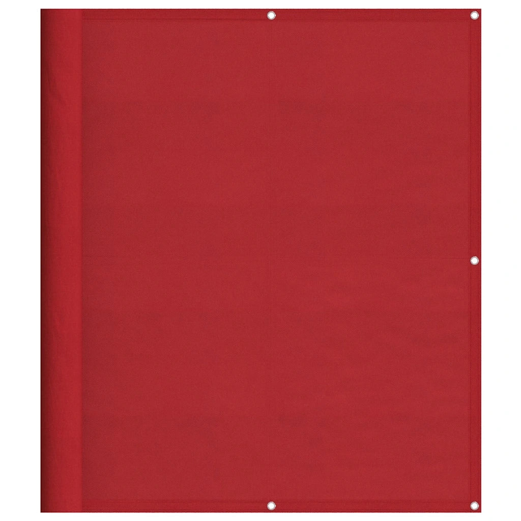 Paravento da Balcone-Pannello per balcone Rosso 120x800 cm 100% Poliestere Oxford