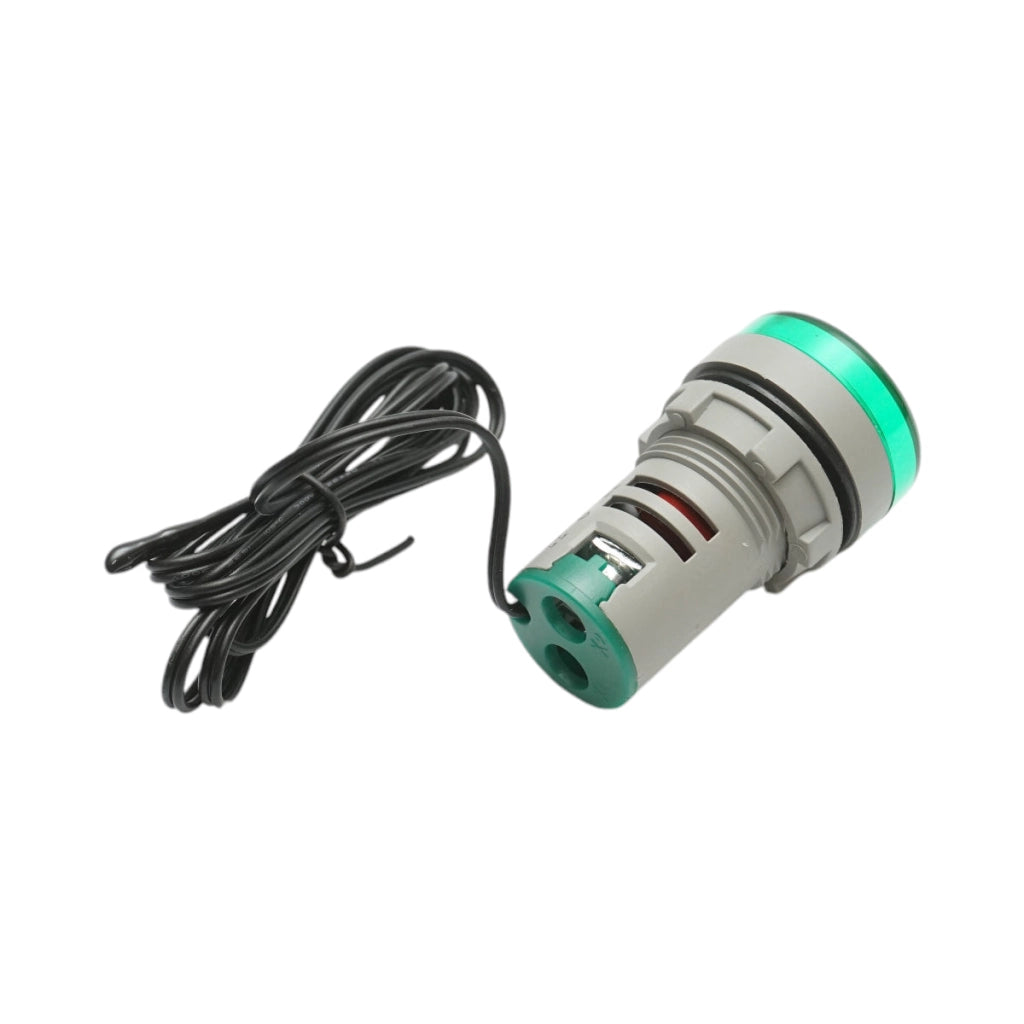 Indicatore digitale di temperatura con sonda LED verde 220V/380V AC Ø 22mm Breckner Germany