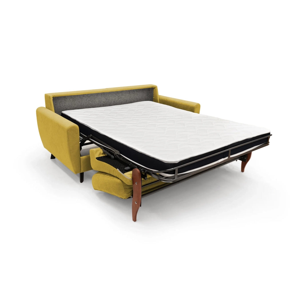 Callisto Divano letto matrimoniale 168 cm giallo