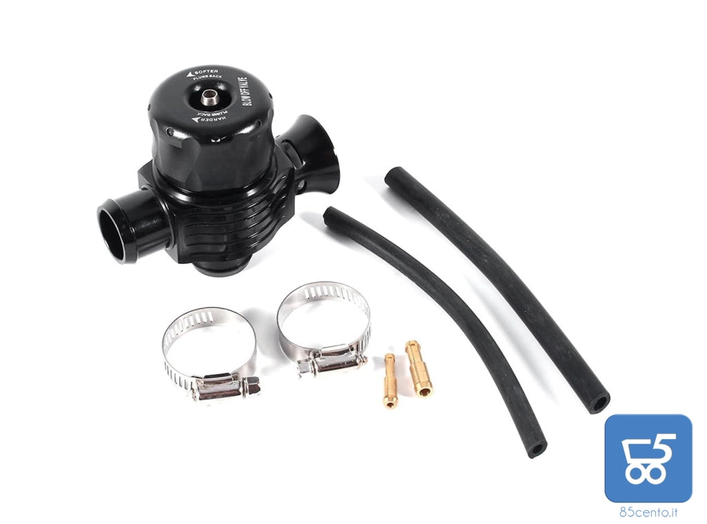 Valvola di Scarico Doppio Universale 25mm Auto lega di alluminio nero - Turbo Blow Off Valve