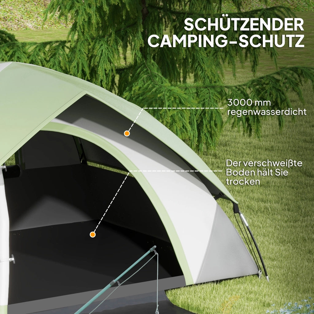 Tenda per 2 Persone ¨C Minimal ¨C Grigio Verde Leggera Impermeabile