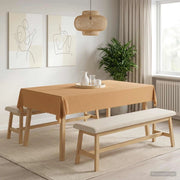Tovaglia da Tavolo Rettangolare Beige 140 x 260 cm 42040124