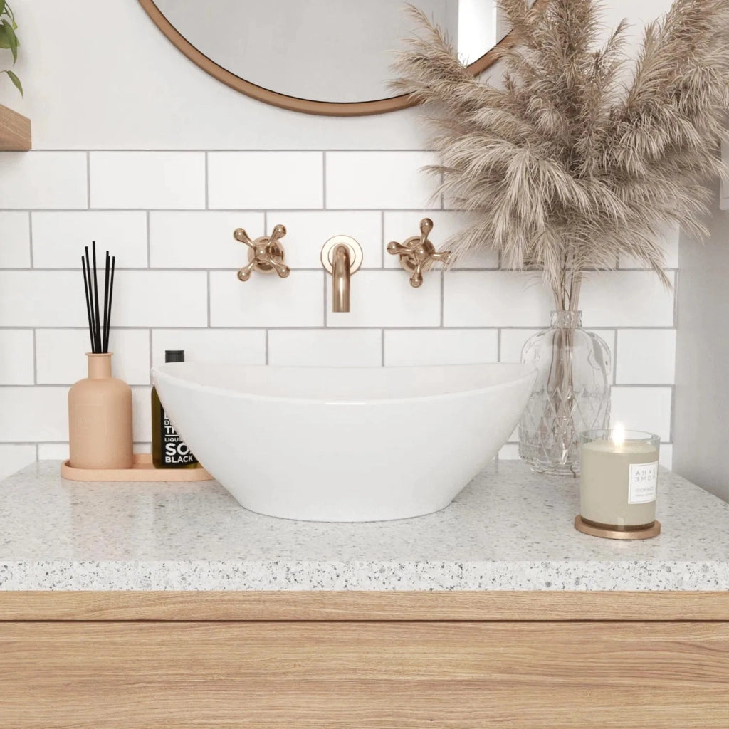 Lavabo Da Appoggio Rea Sofia White