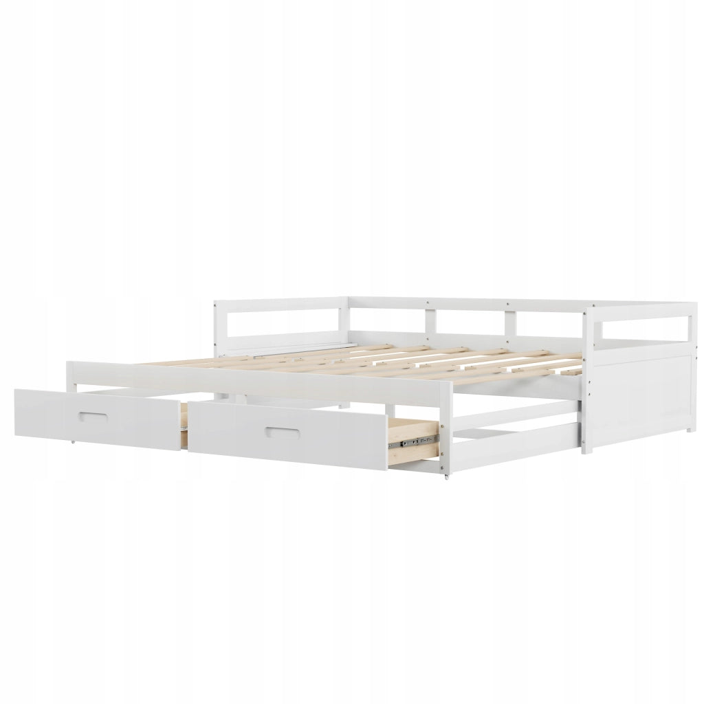 Letto pieghevole in pino - Xylo - 90x180x200 - Bianco