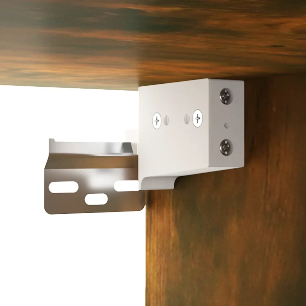 Mobili TV 2 pz Rovere Fumo 80x30x30 cm Legno Multistrato 820463