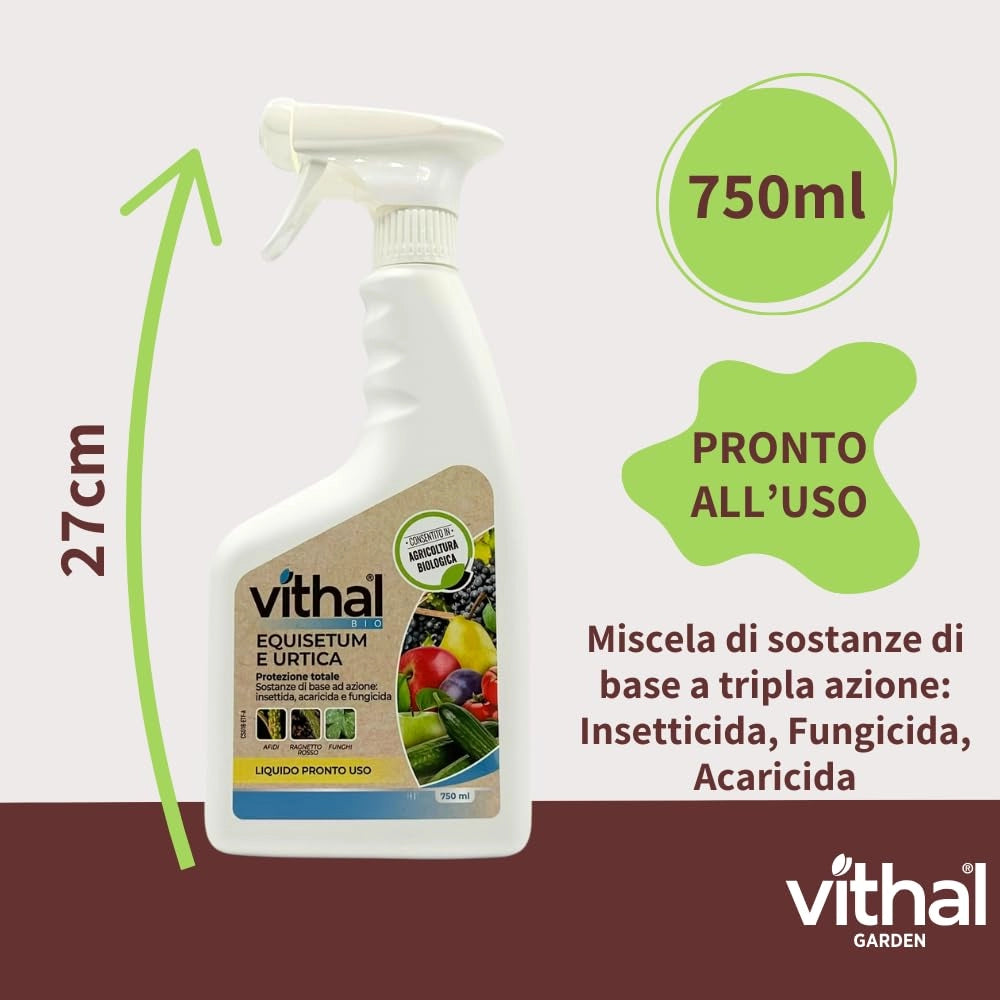 INSETTICIDA PROTEZIONE TOTALE A BASE DI ORTICA- - ml.750 - 2 pezzi VITHAL