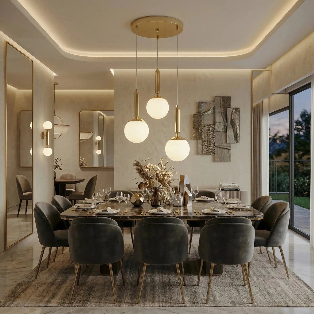 Lampada A Sospensione Da Soffitto G179-3cp Gold