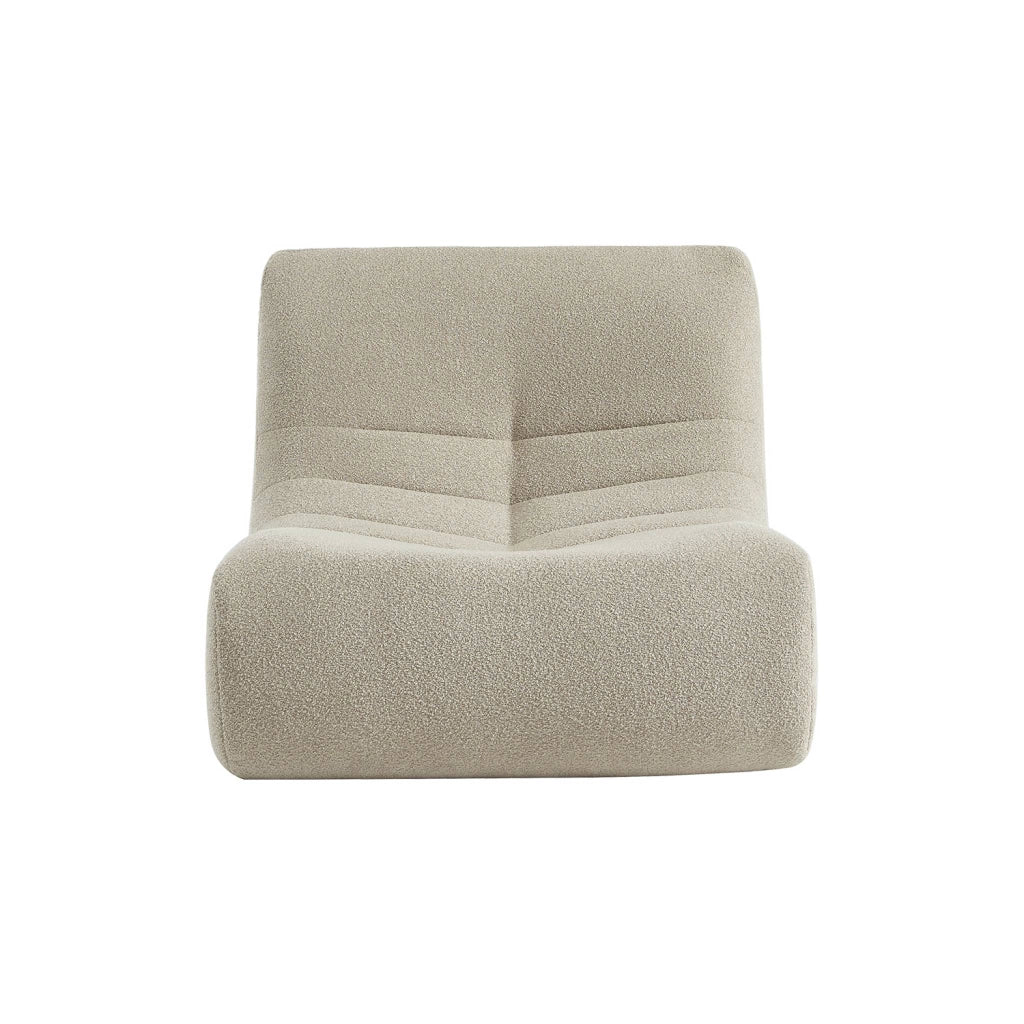 Divano modulare in bouclé, 3 posti, beige