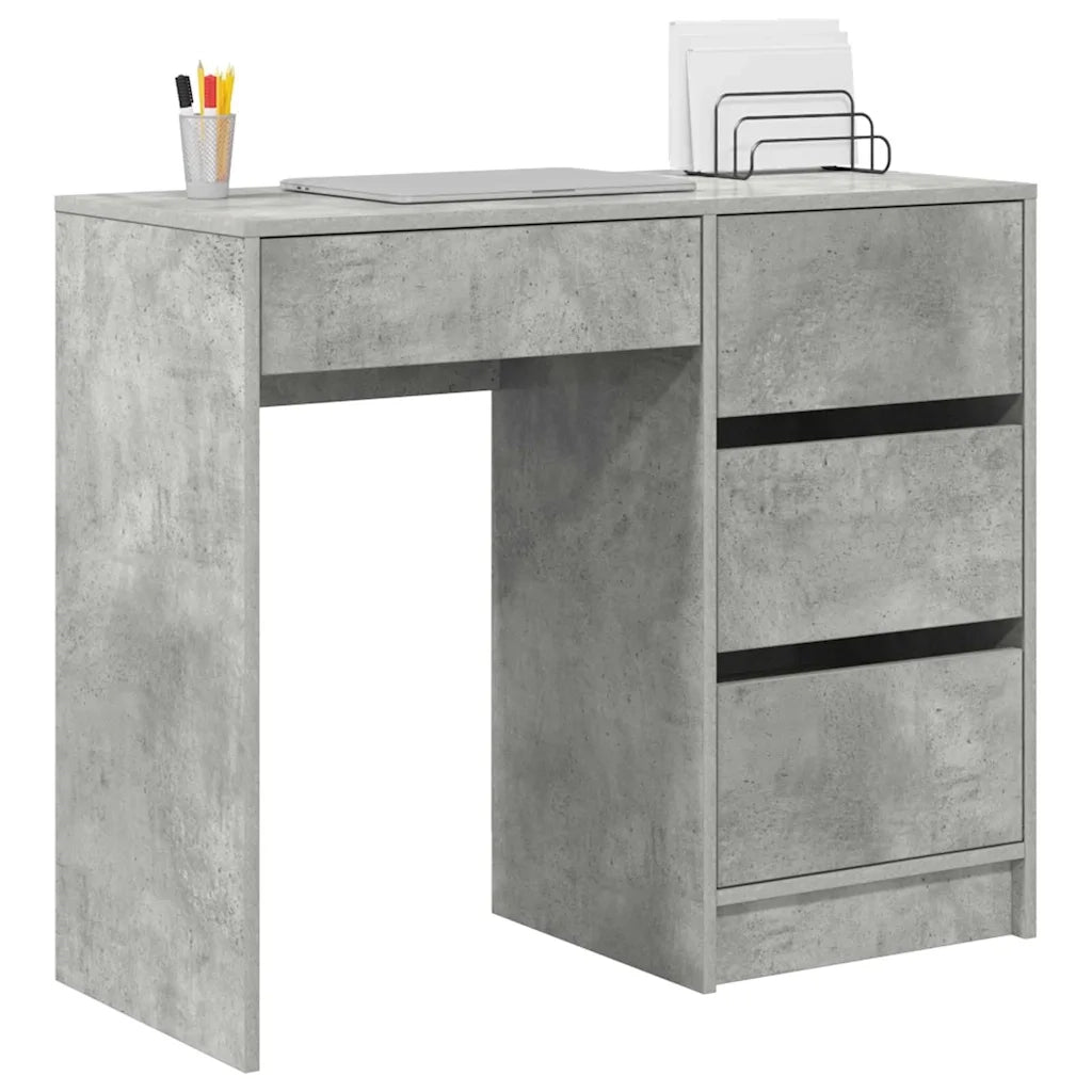 Scrivania Grigio cemento 90 x 37.5 x 75 cm Legno multistrato 869493