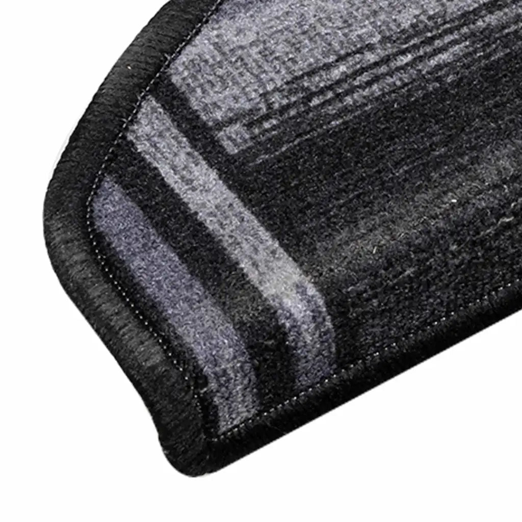 Tappetini per Scale Autoadesivi 5 pz | Gradini per Scale 65x21x4 cm Nero e Grigio