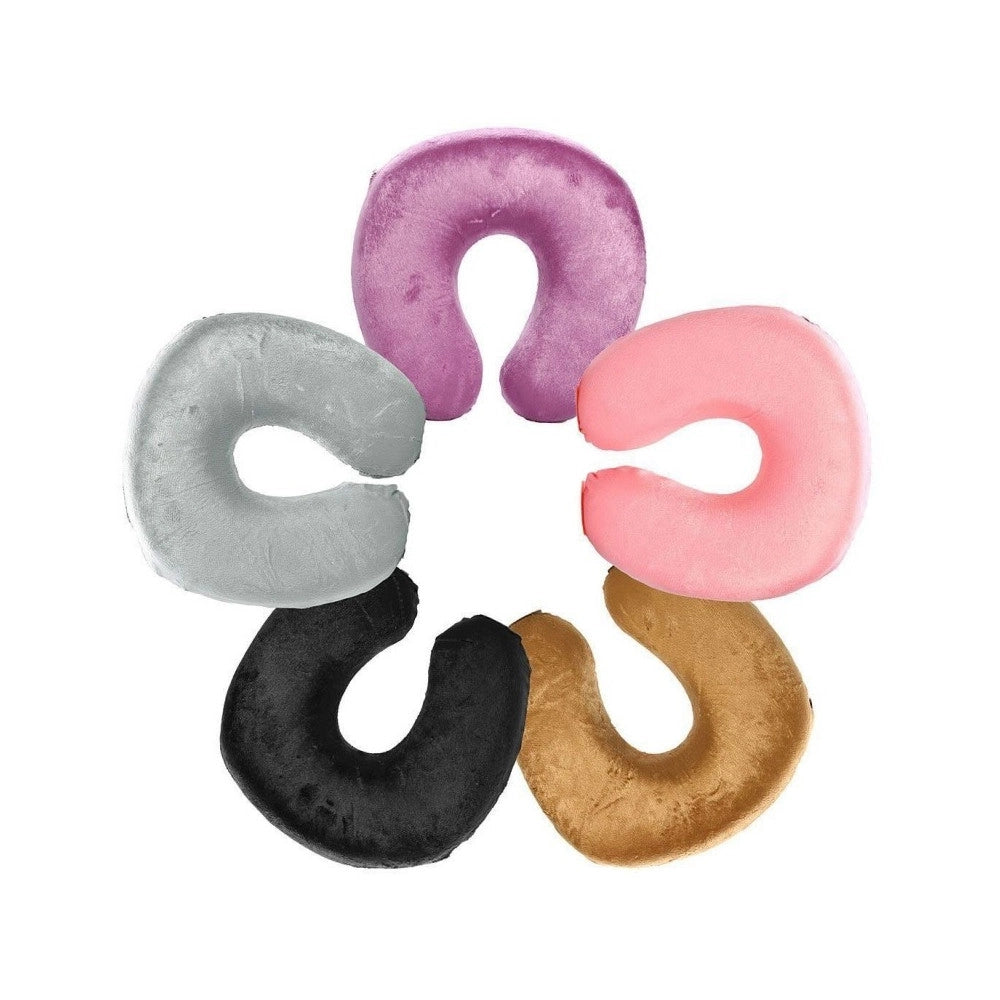 Trade Shop - Cuscino Da Viaggio Collare Cervicale Per Il Collo In Memory Foam Travel Pillow -