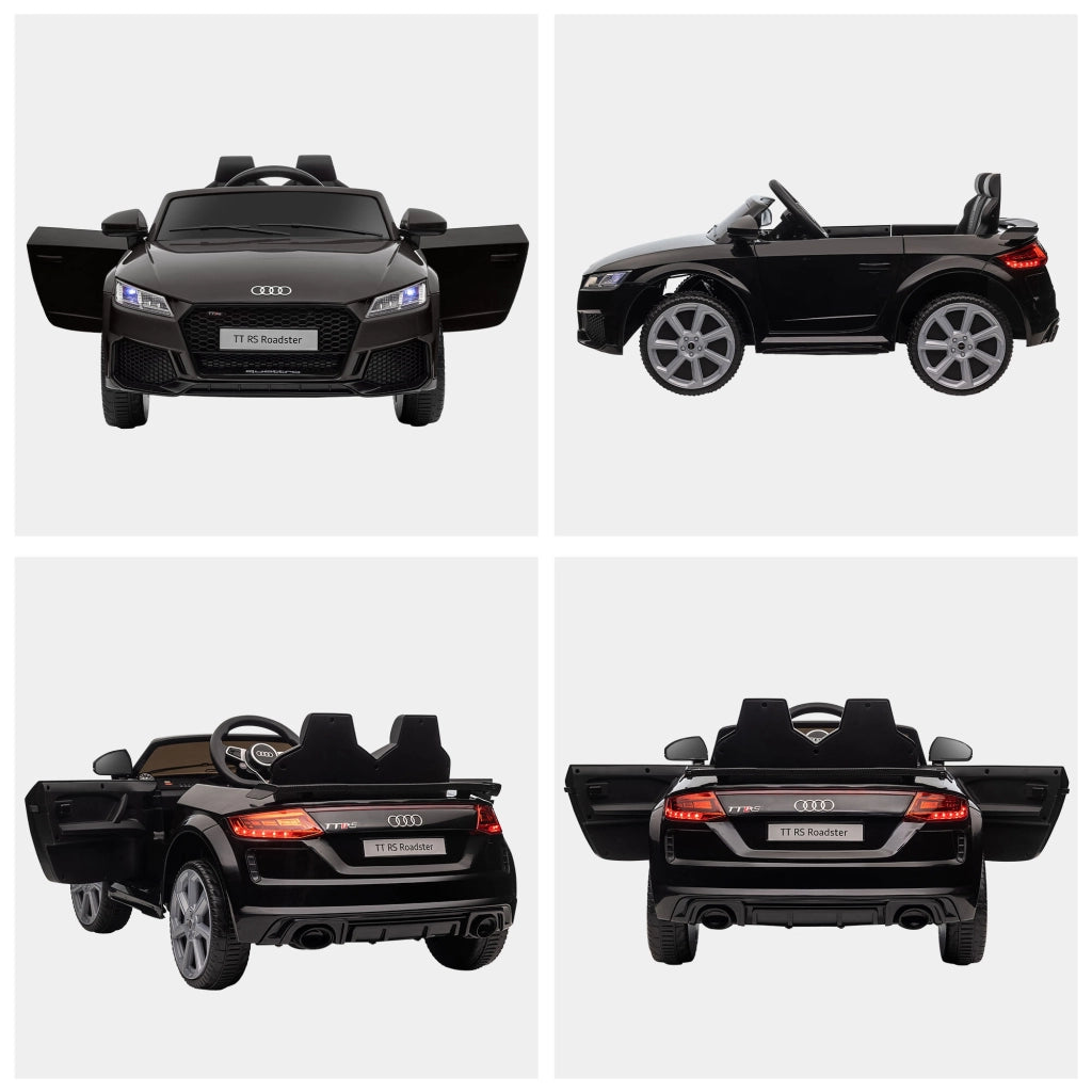 Macchina Elettrica per Bambini AUDI TT ¨C Xylo ¨C 3-5 Anni con Telecomando e LED Nero