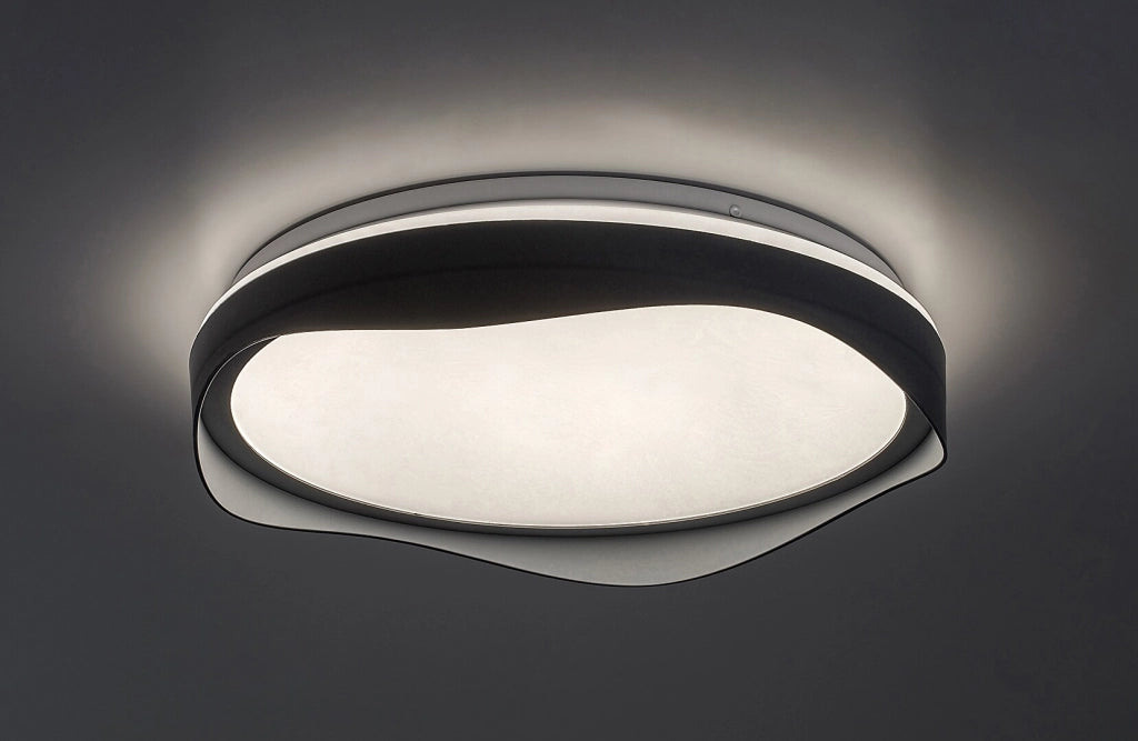 Plafoniera LED moderna ondulata grigia Ø48cm 40W Rabalux