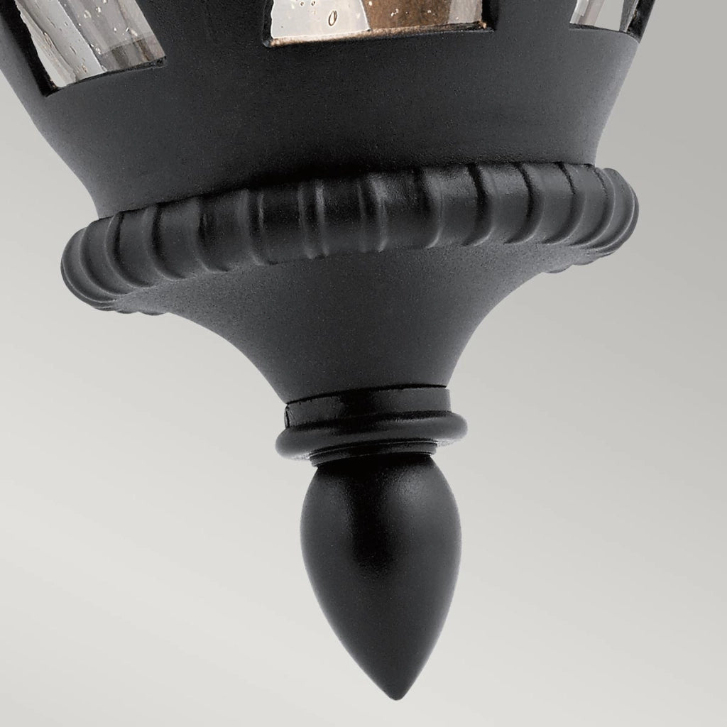 Applique esterna nera testurizzata E27 60W Admirals Cove Kichler