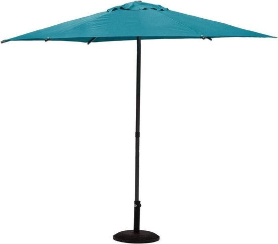 Parasole da giardino a forma rotonda - blu acqua - ideale per giardino e terrazza