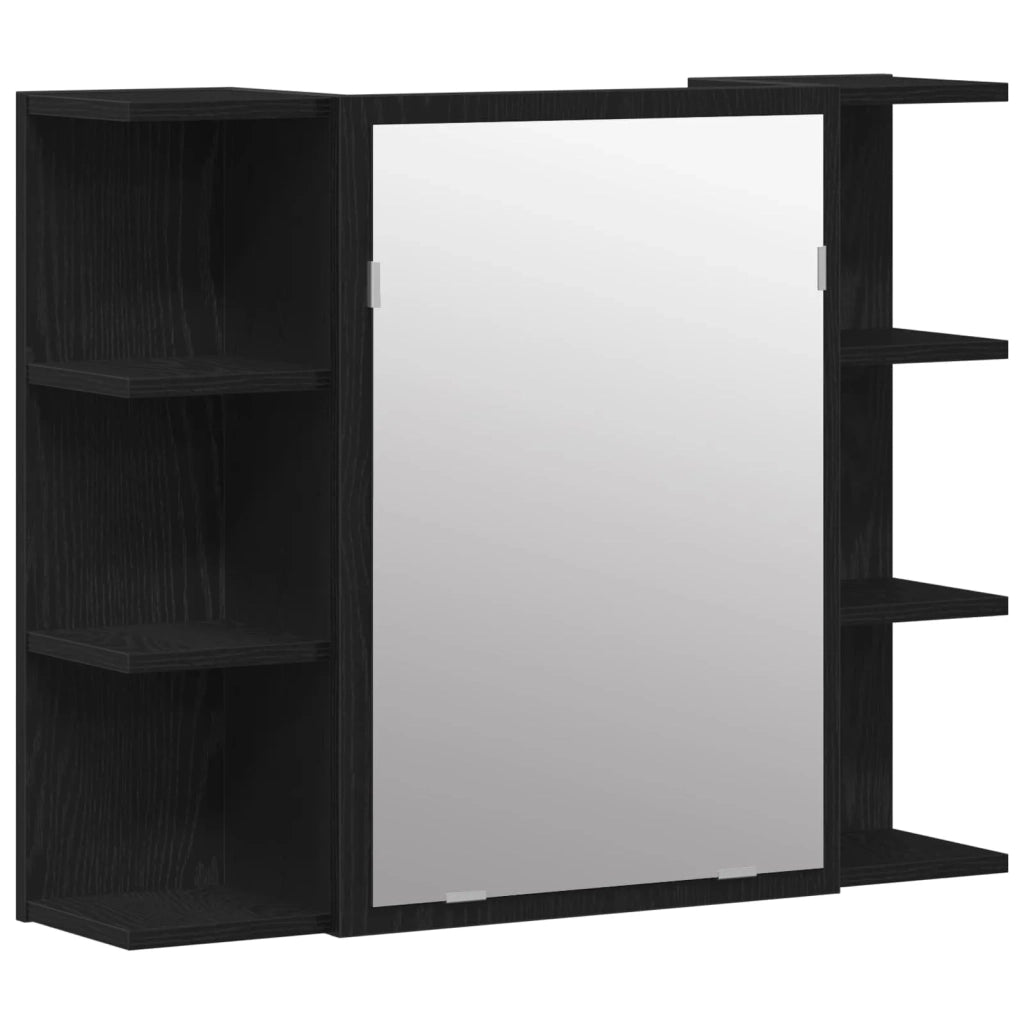 Set di mobili per il bagno 3 pcs Nero 30 x 30 x 179,5 cm 3333049