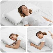 Cuscino da Letto Tinta unita Bianco 70 x 35 x 10 cm Schiuma Gel 42020237