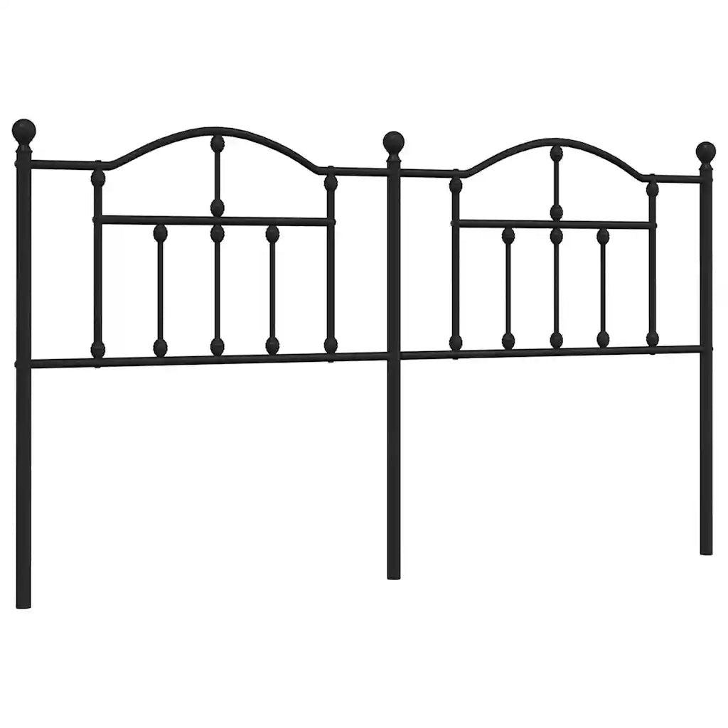 Testiera-Testata del letto in Metallo Nero 180 cm