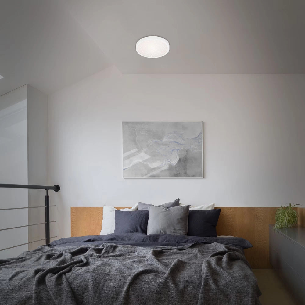 Plafoniera led da soffitto 13 watt rotonda impermeabile ip65 1050 lumen bianco