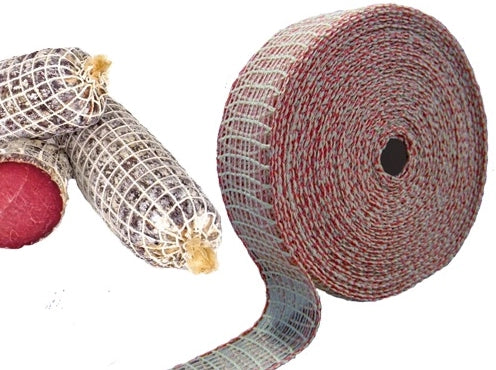 RETE ELASTICA PER SALUMI INSACCATI 14 QUADRI DIAMETRO 9MM ROTOLO 50 MT.