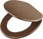WC Braccio con Softclose, Materiale: Legno, Colore: Noce, Dimensioni: 43x37,5x5 cm