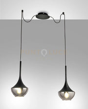 APOLLO SOSPENSIONE NERA 2 LUCE 3623-42-101