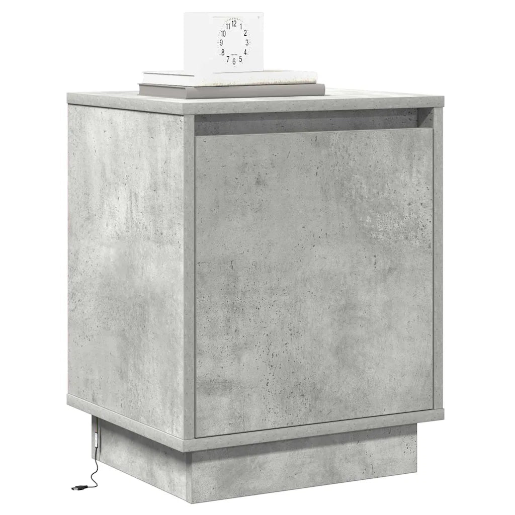 Armadio da Notte Grigio cemento 39 x 34,5 x 50 cm 869600