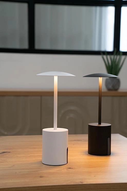 Lampada Led Rocket da tavolo Ricaricabile E Dimmerabile Nera