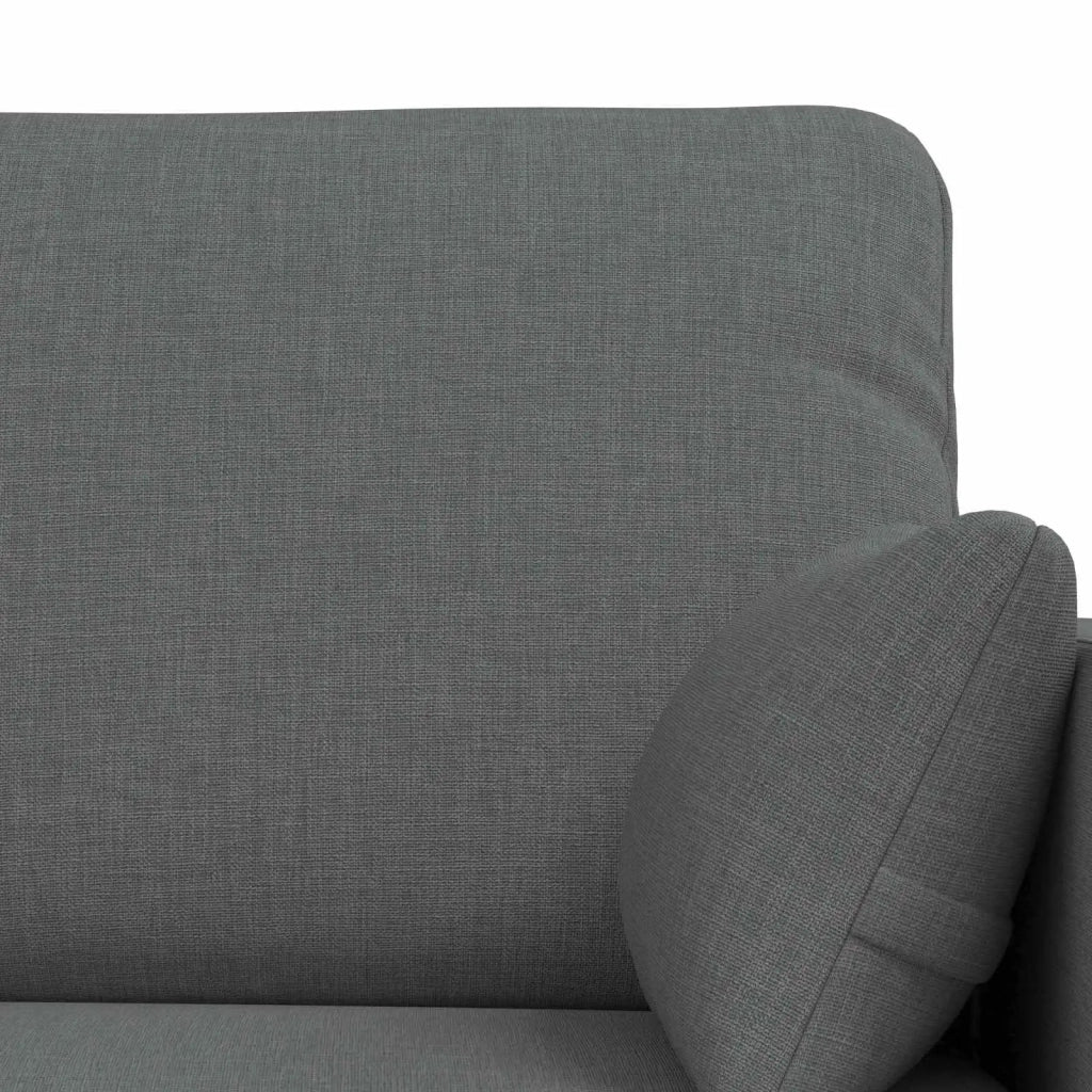 Set di divani 2 pcs Grigio scuro 198 x 78 x 80 cm Tessuto 3407582
