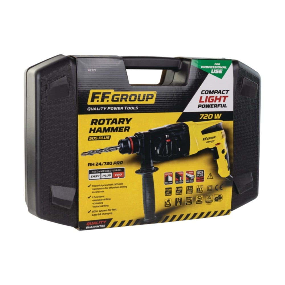 Ff group rh 24/720 pro martello perforatore combinato 720w uso professionale