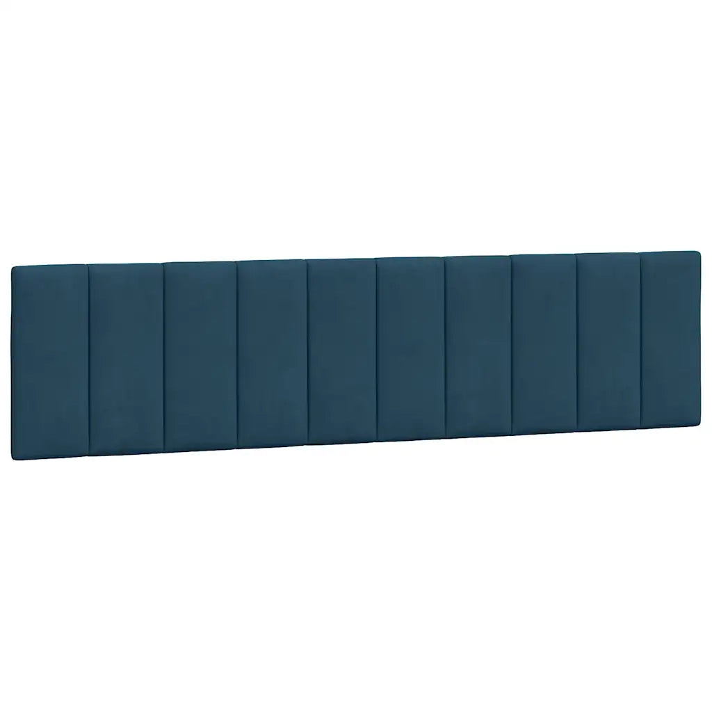 Cuscino Testiera-Cuscino per Testiera Hanko Blu 200 cm in Velluto