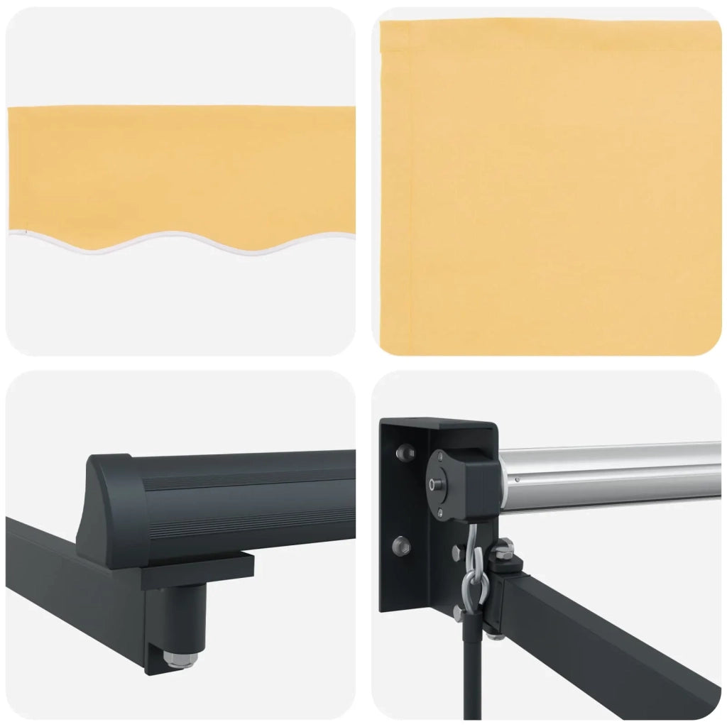 Tenda retrattile manuale con LED Sabbia 3426064